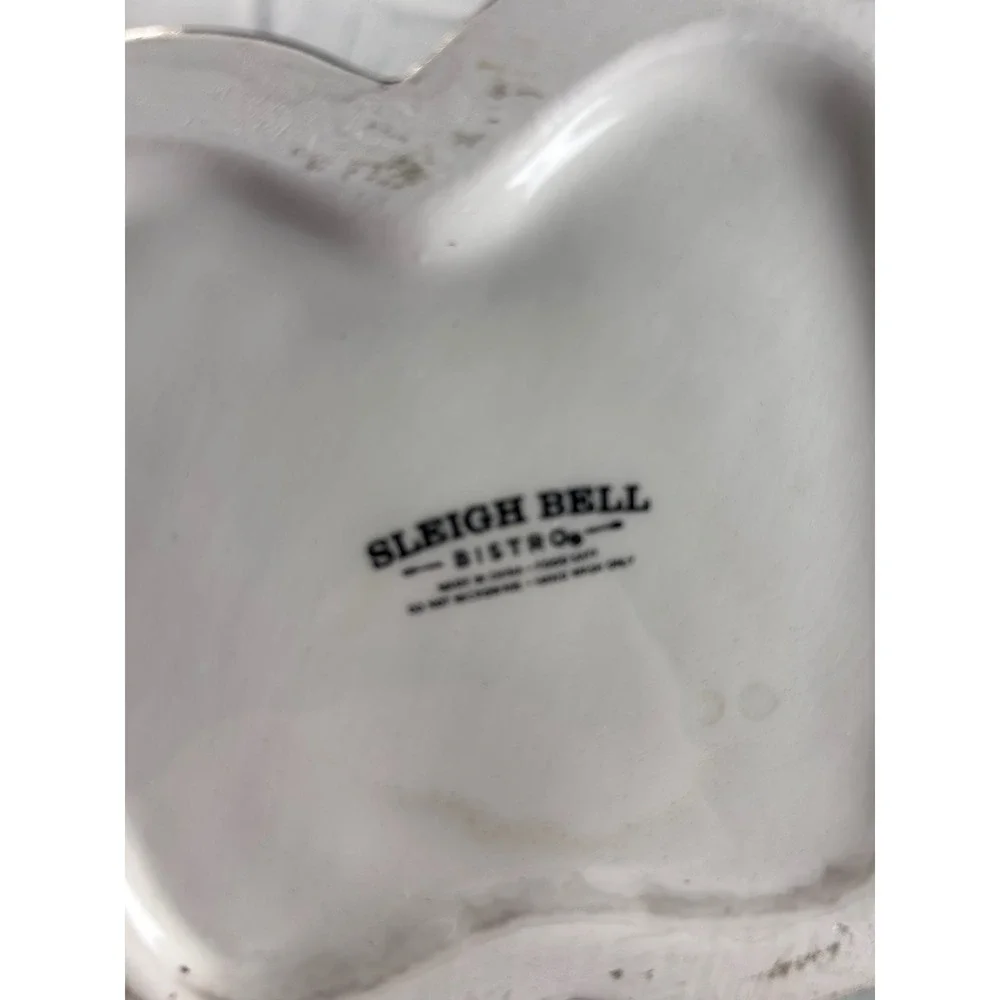 Sleigh Bell Bistro Nutcracker Ceramic Cookie Jar‎ Holiday Soldier 10.5 Inch